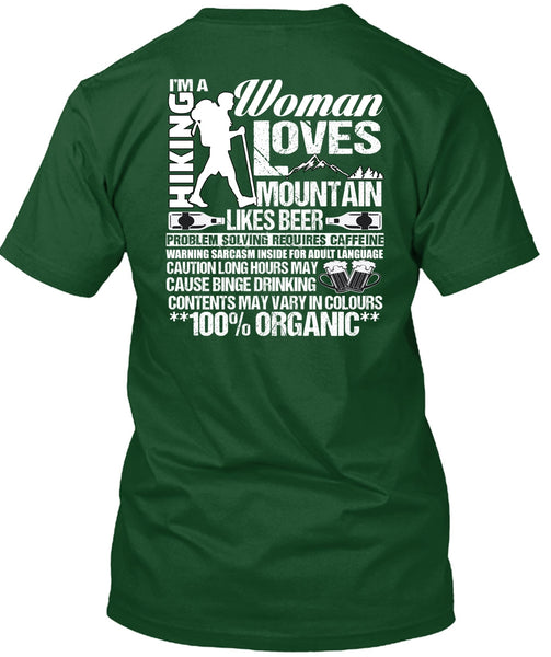 I'm A Hiking T Shirt, Woman Loves Mountain T Shirt