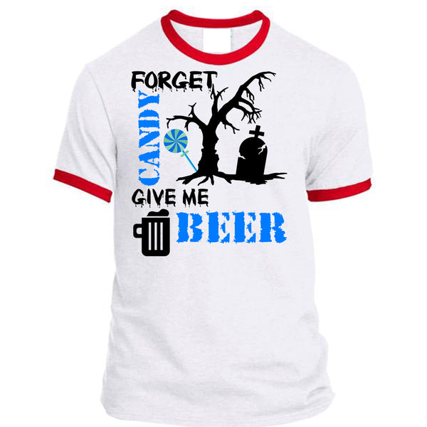 Forget Candy Give Me Beer T Shirt, Wait For Halloween T Shirt, Awesome T-Shirts