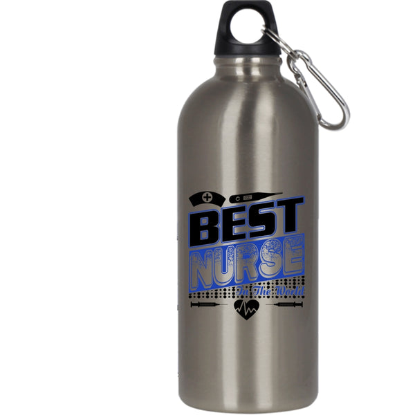 Best Nurse In The World 20 oz Stainless Steel Bottle,I Love My Nurse Outdoor Sports Water Bottle