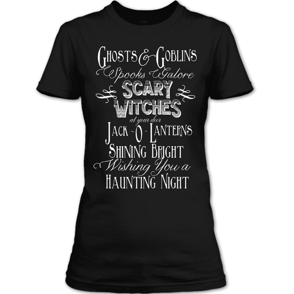 A black t-shirt with the shopify logo