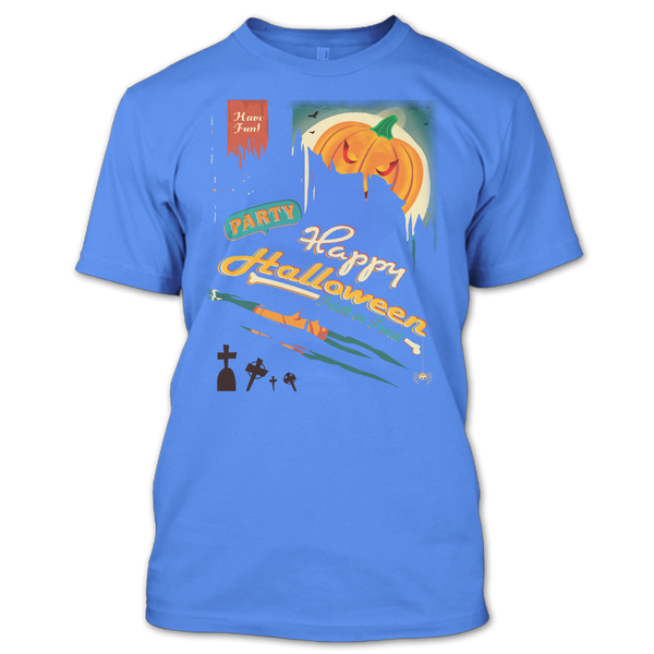 A black t-shirt with the shopify logo