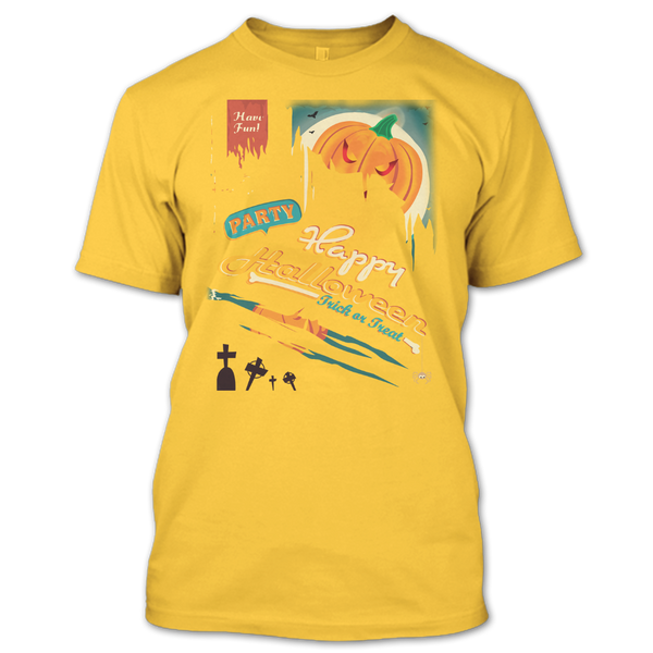 A black t-shirt with the shopify logo