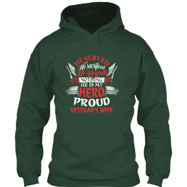 Proud Veteran's Wife T Shirt, Cool Veteran Husband T Shirt