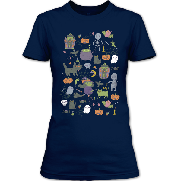 A black t-shirt with the shopify logo