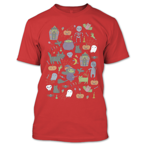 A black t-shirt with the shopify logo