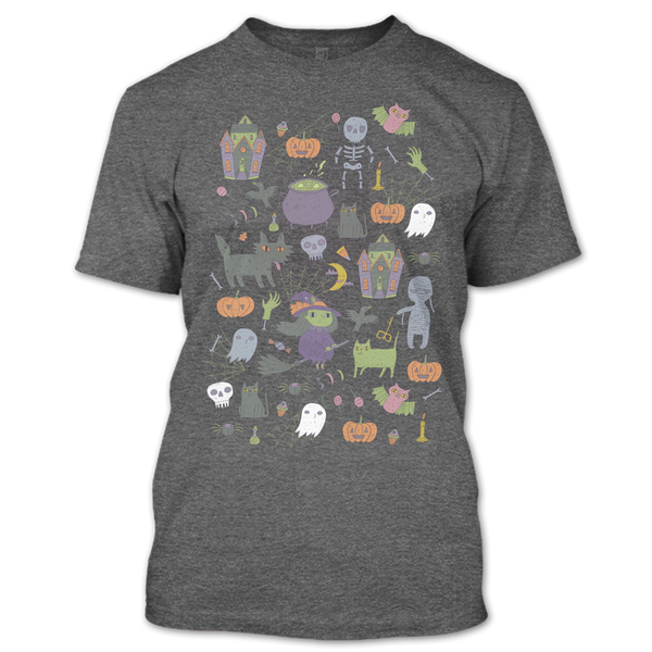 A black t-shirt with the shopify logo