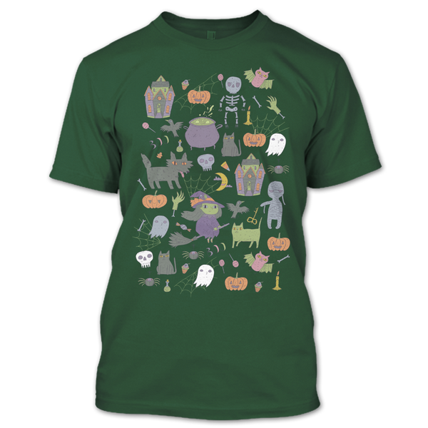 A black t-shirt with the shopify logo