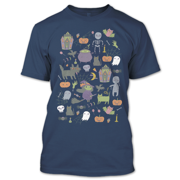 A black t-shirt with the shopify logo