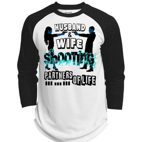 A black t-shirt with the shopify logo