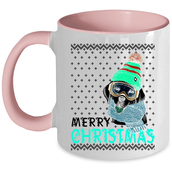 Cute Gift For Dog Lovers Coffee Mug, Merry Christmas Accent Mug
