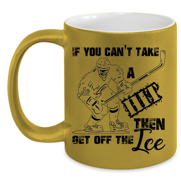 Funny Hockey Player Coffee Mug, Cool Ice Hockey Accent Mug