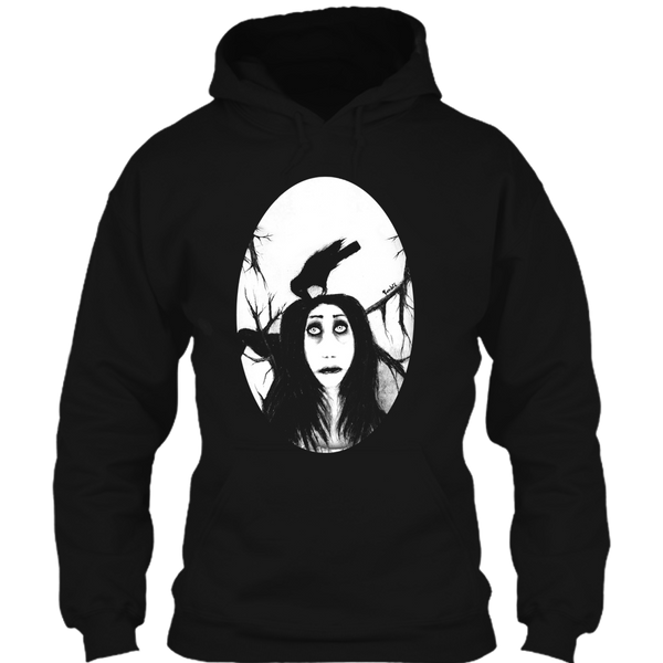 A black t-shirt with the shopify logo