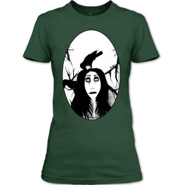 A black t-shirt with the shopify logo