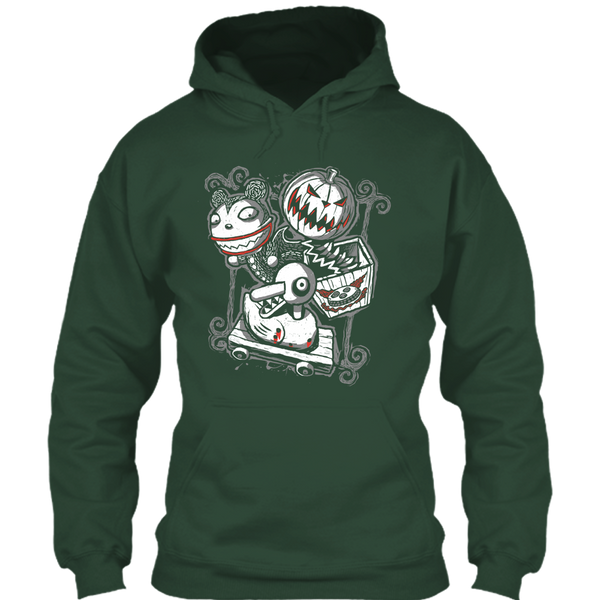 A black t-shirt with the shopify logo