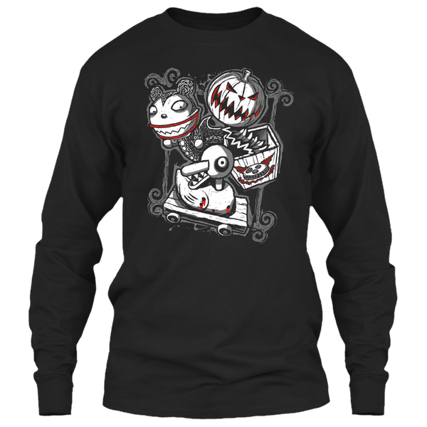 A black t-shirt with the shopify logo