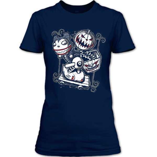 A black t-shirt with the shopify logo