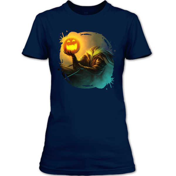 A black t-shirt with the shopify logo