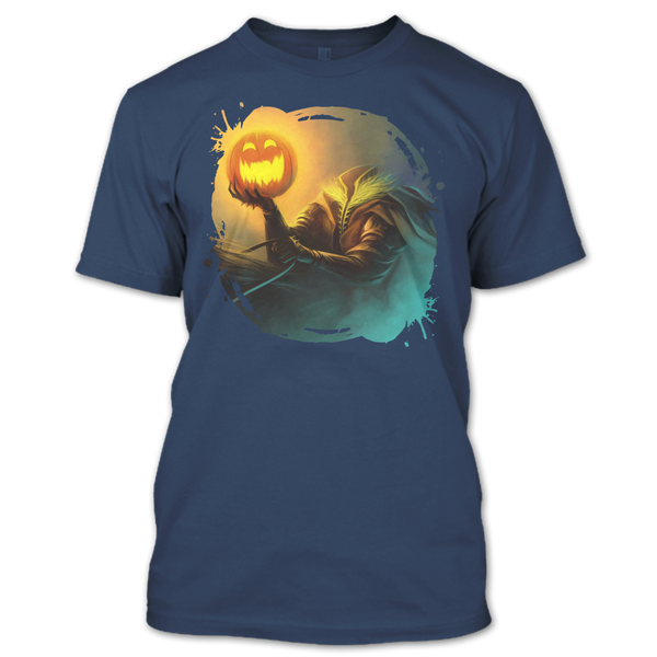 A black t-shirt with the shopify logo