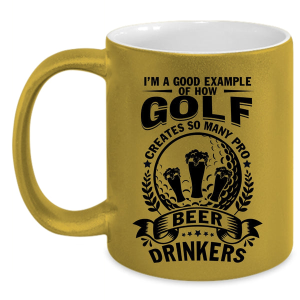 Pro Beer Drinkers Coffee Mug, Golf Accent Mug
