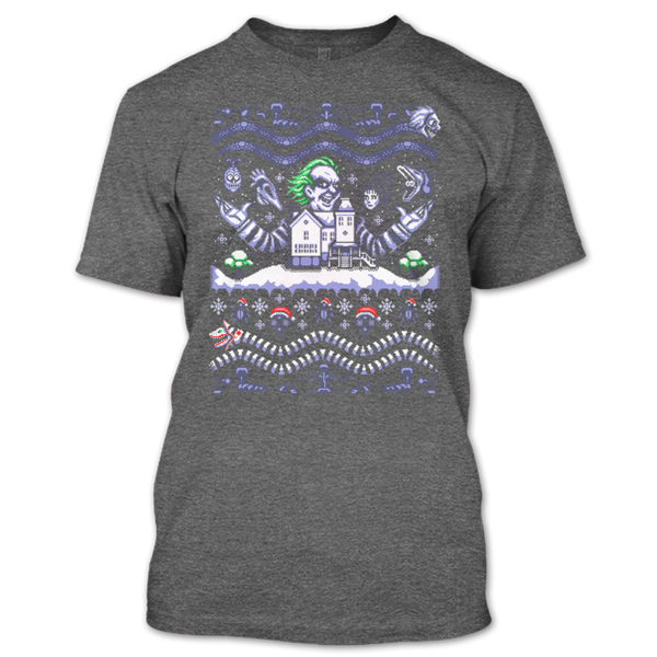 A black t-shirt with the shopify logo