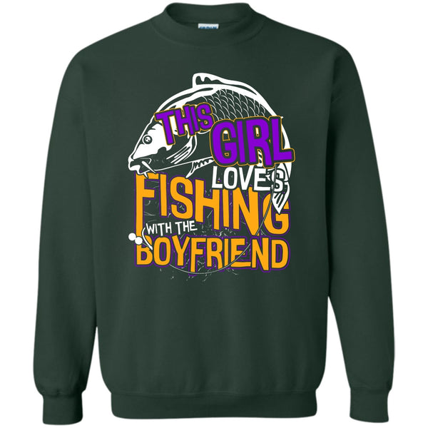 Fishing With The Boyfriend T Shirt, Coolest Fishing Sweatshirt