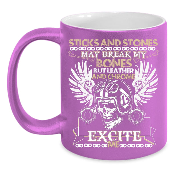 Awesome Bikers Coffee Mug, I Love Motorcycles Coffee Cup