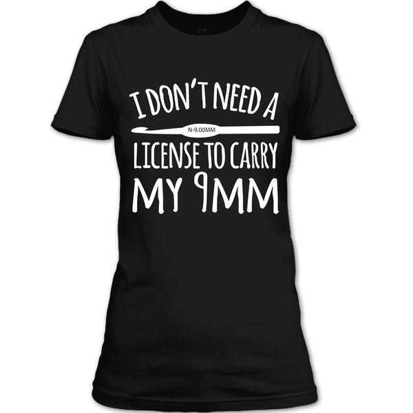 A black t-shirt with the shopify logo