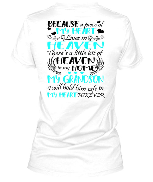 Heaven In My Home My Grandson T Shirt, I Love Grandson T Shirt