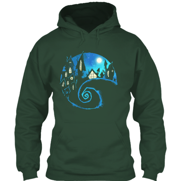 A black t-shirt with the shopify logo