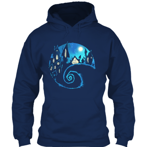 A black t-shirt with the shopify logo