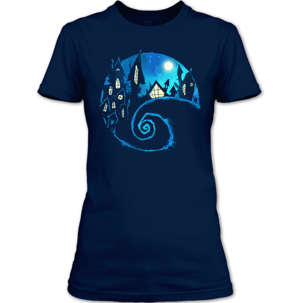 A black t-shirt with the shopify logo