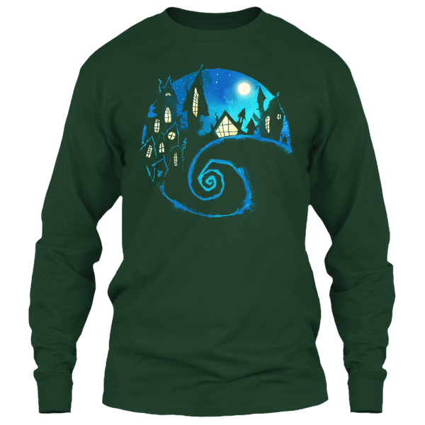 A black t-shirt with the shopify logo