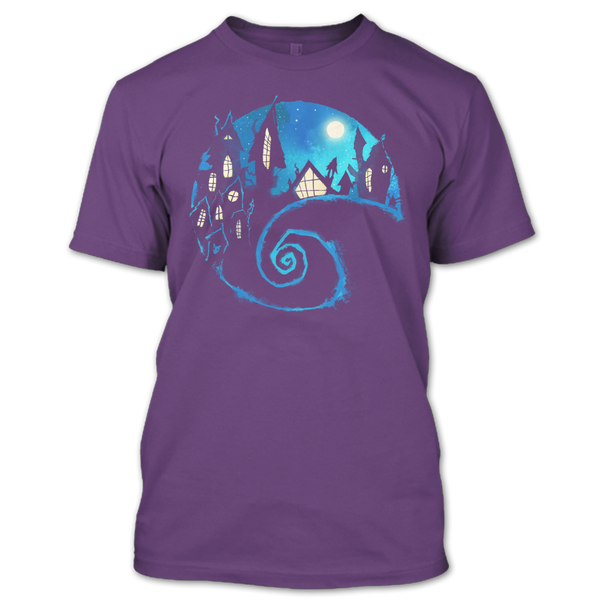 A black t-shirt with the shopify logo