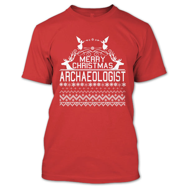 Merry Christmas Archaeologist T Shirt, Coolest Archaeologist T Shirt