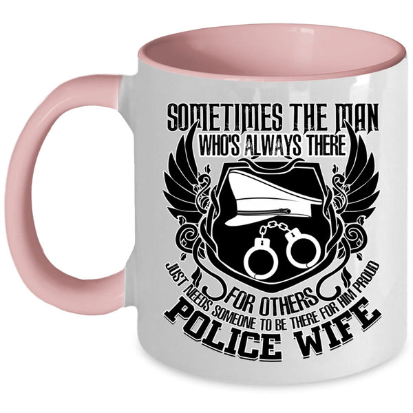 Best Gift For Police Wife Coffee Mug, Proud Police Wife Accent Mug