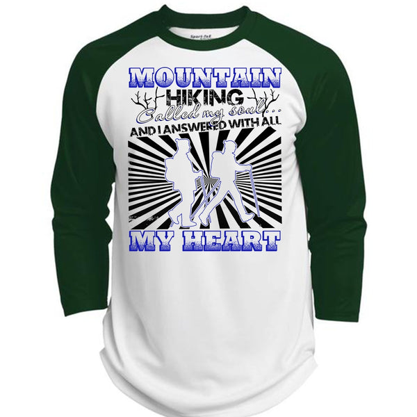 Mountain Hiking T Shirt, My Heart T Shirt, Awesome T-Shirts  (Polyester Game Baseball Jersey)