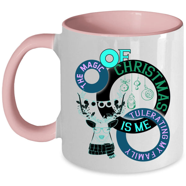 Tulerating My Family Coffee Mug, The Magic Of Christmas Accent Mug
