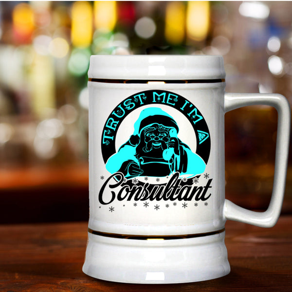 Awesome Christmas Beer Stein 22oz, I'm A Consultant Beer Mug