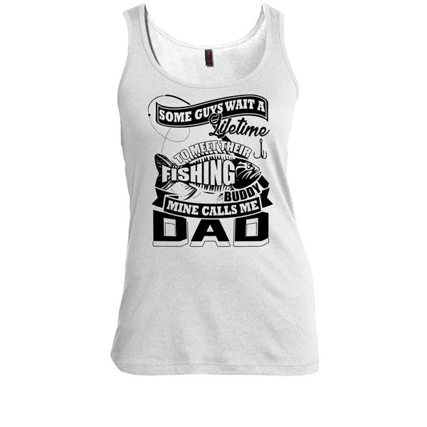 Their Fishing Buddy T Shirt, Coolest Fishing Dad Tank Top