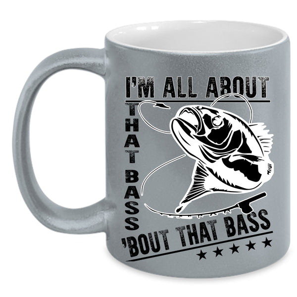 Funny Gift For Dad Coffee Mug, Awesome Fishing Accent Mug