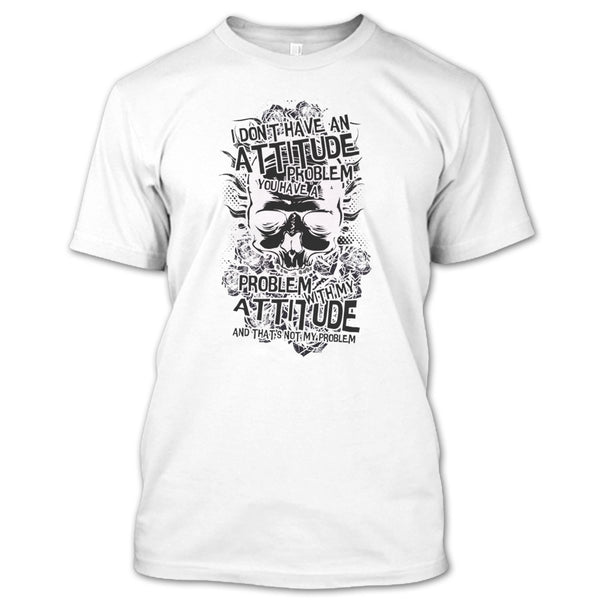 A black t-shirt with the shopify logo