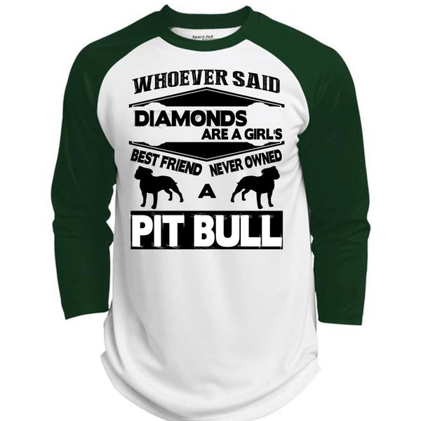 Diamonds Are A Girls Best Friend T Shirt, I Love My Dogs T Shirt, Awesome T-Shirts  (Polyester Game Baseball Jersey)