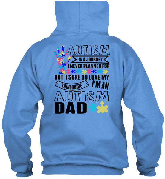 Autism Is A Journey T Shirt, I Love Dad T Shirt