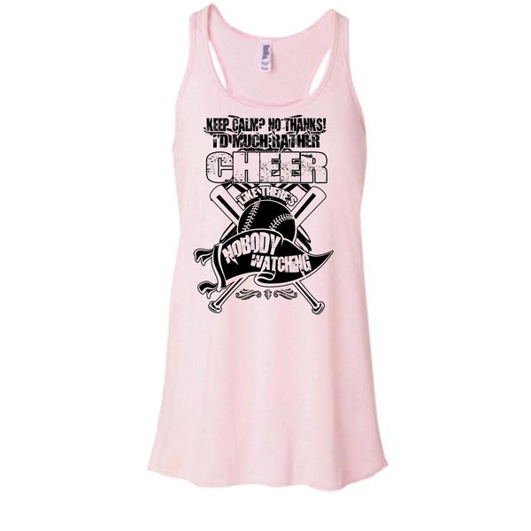 I'd Much Rather Cheer T Shirt, Awesome Baseball Player Tank Top