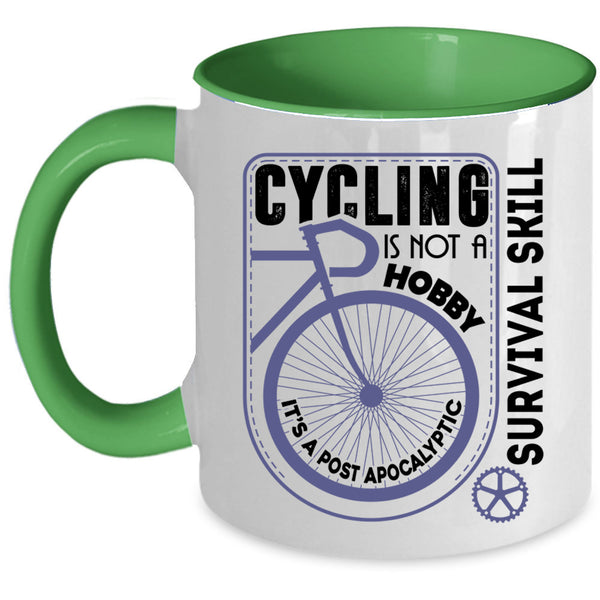 I Love Cycling Coffee Mug, Cycling Accent Mug