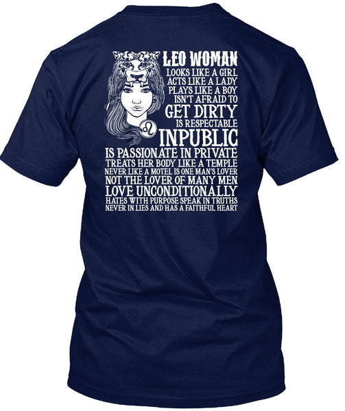 Leo Woman T Shirt, Being A Leo T Shirt