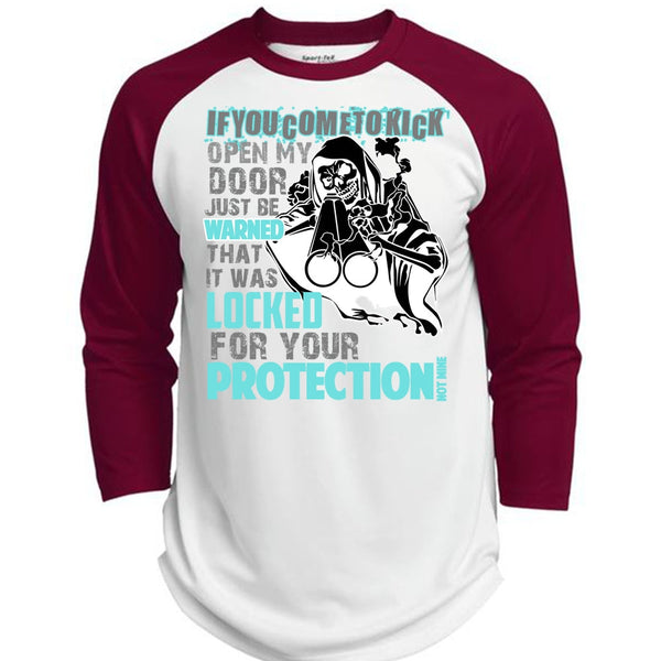 Locked For Your Protection T Shirt, I Love Veteran T Shirt, Awesome T-Shirts  (Polyester Game Baseball Jersey)