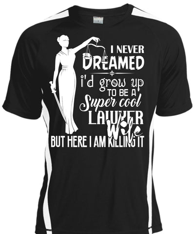 A black t-shirt with the shopify logo
