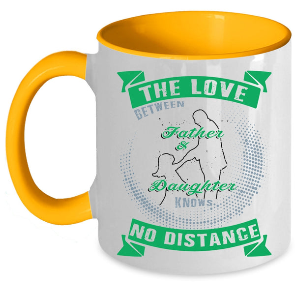 Awesome Father Coffee Mug, The Love Between Father And Daughter Accent Mug