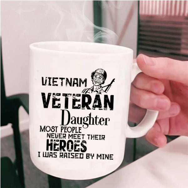 Cool Veteran's Daughter Coffee Mug, Vietnam Veteran Daughter Cup